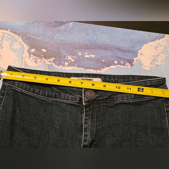 Rock & Roll Denim Bargain Button Bell Flare 30x34 - Picture 6 of 9